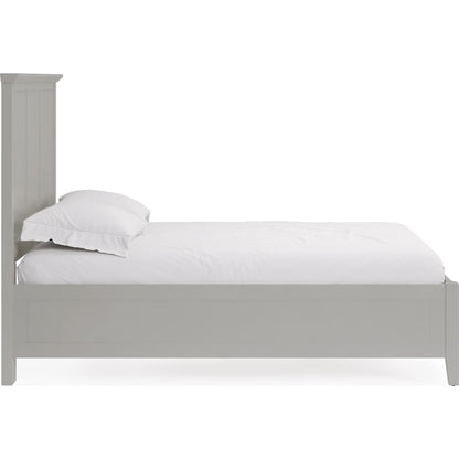 Grace Three Panel Bed in Elephant Grey