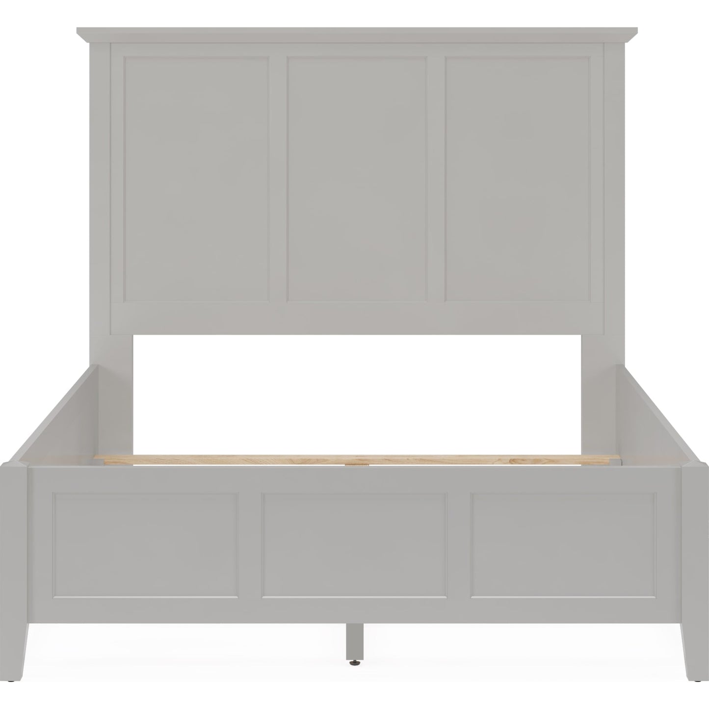 Grace Three Panel Bed in Elephant Grey