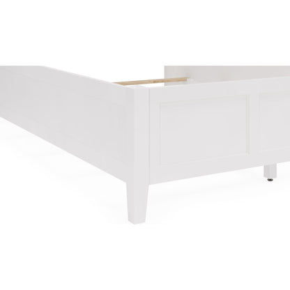 Grace Three Panel Bed in Snowfall White