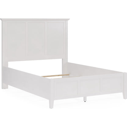 Grace Three Panel Bed in Snowfall White