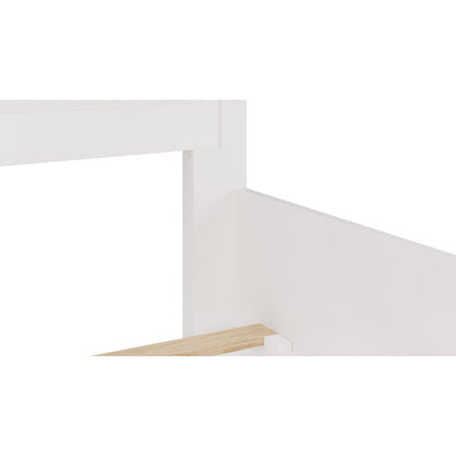 Grace Three Panel Bed in Snowfall White