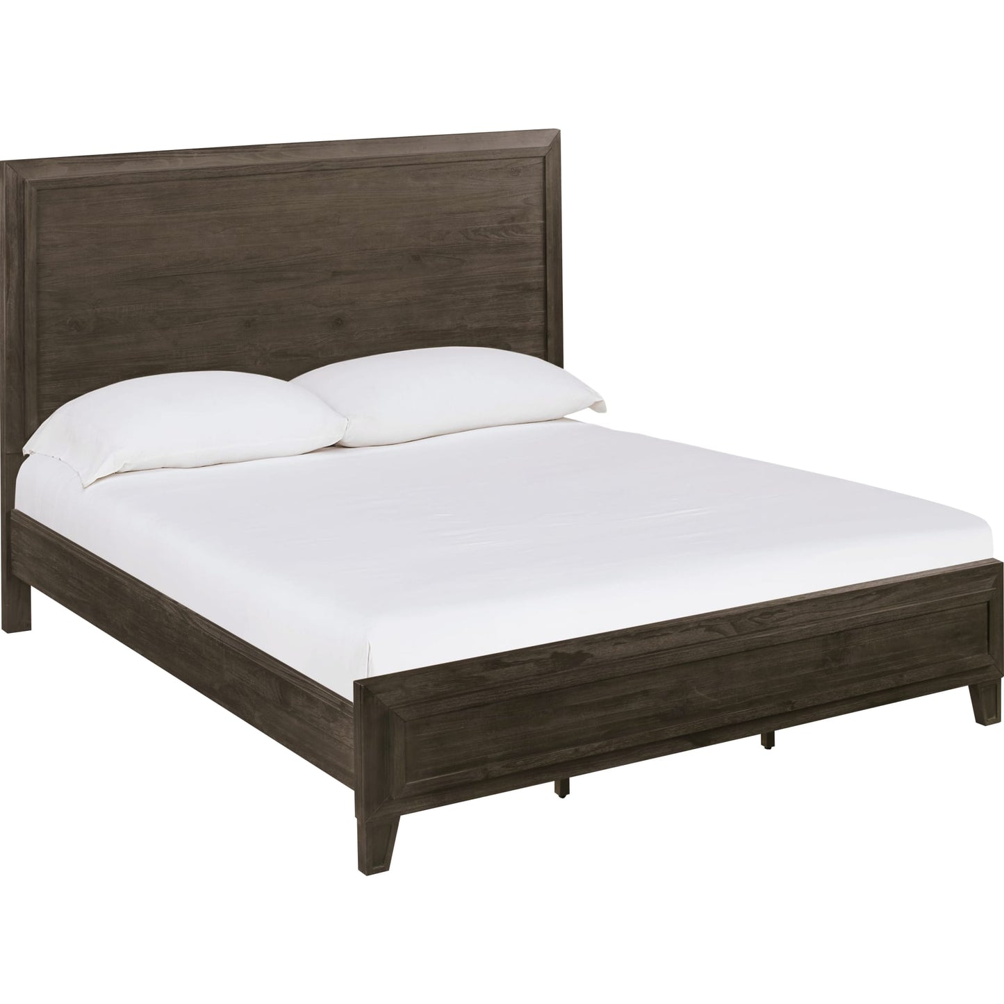 Hadley Solid Wood Panel Bed in Onyx
