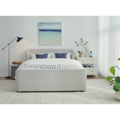 Kiki Upholstered Platform Bed in Cotton Ball Boucle (2026)