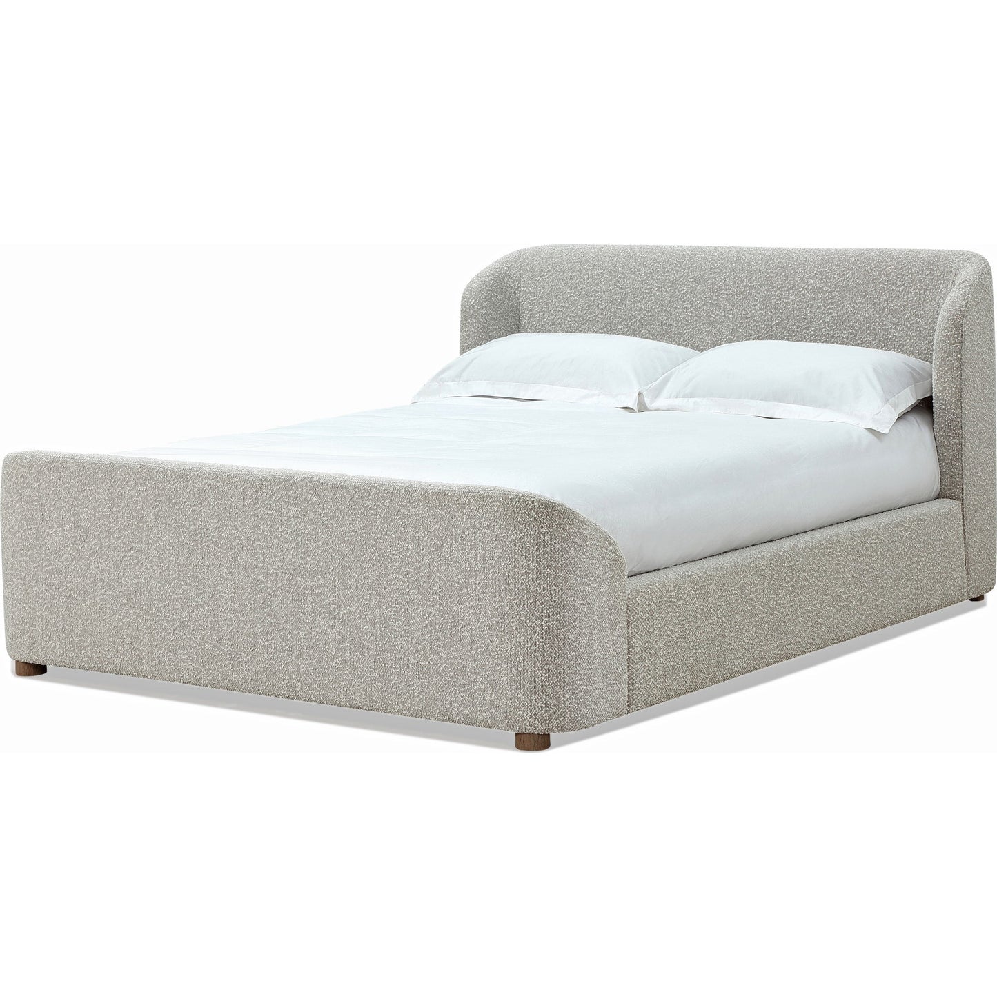Kiki Upholstered Platform Bed in Cotton Ball Boucle (2026)