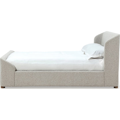 Kiki Upholstered Platform Bed in Cotton Ball Boucle (2026)