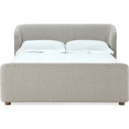 Kiki Upholstered Platform Bed in Cotton Ball Boucle (2026)