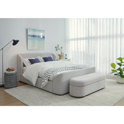 Kiki Upholstered Platform Bed in Cotton Ball Boucle (2026)