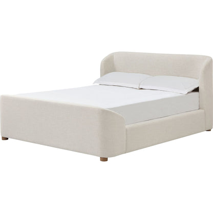 Kiki Upholstered Platform Bed in Whipped Honey Linen (2026)