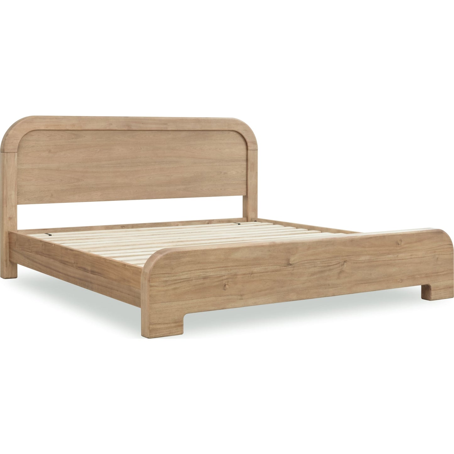 Kione Acacia Wood Platform Bed in Lioness