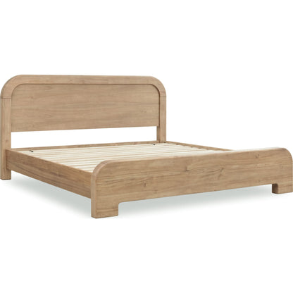Kione Acacia Wood Platform Bed in Lioness