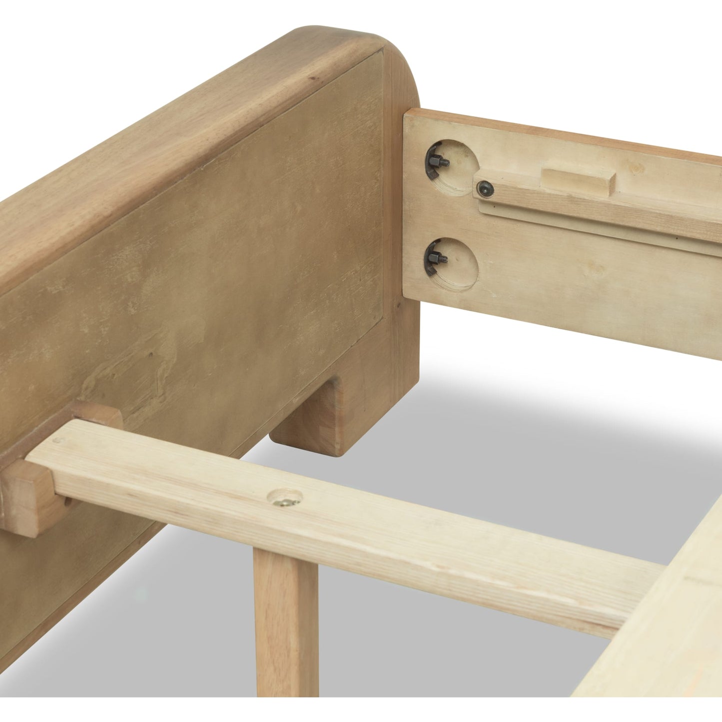 Kione Acacia Wood Platform Bed in Lioness