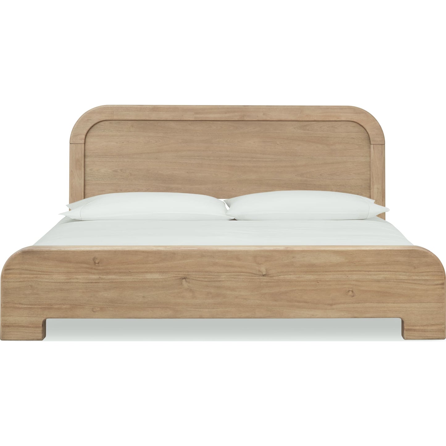 Kione Acacia Wood Platform Bed in Lioness