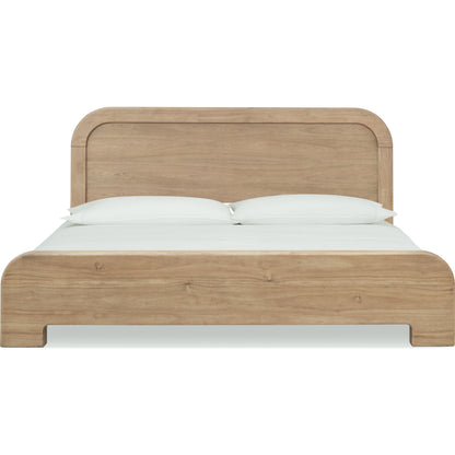 Kione Acacia Wood Platform Bed in Lioness