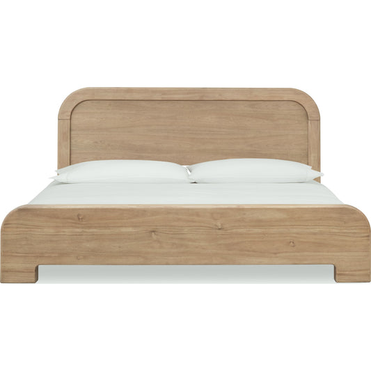 Kione Acacia Wood Platform Bed in Lioness