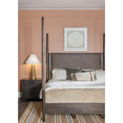 Koko Upholstered Poster Bed in Minx