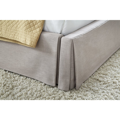 Laurel UpholsteredSkirted Storage Panel Bed in Wheat