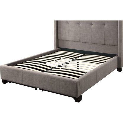 Madeleine Wingback Upholstered Platform Storage Bed