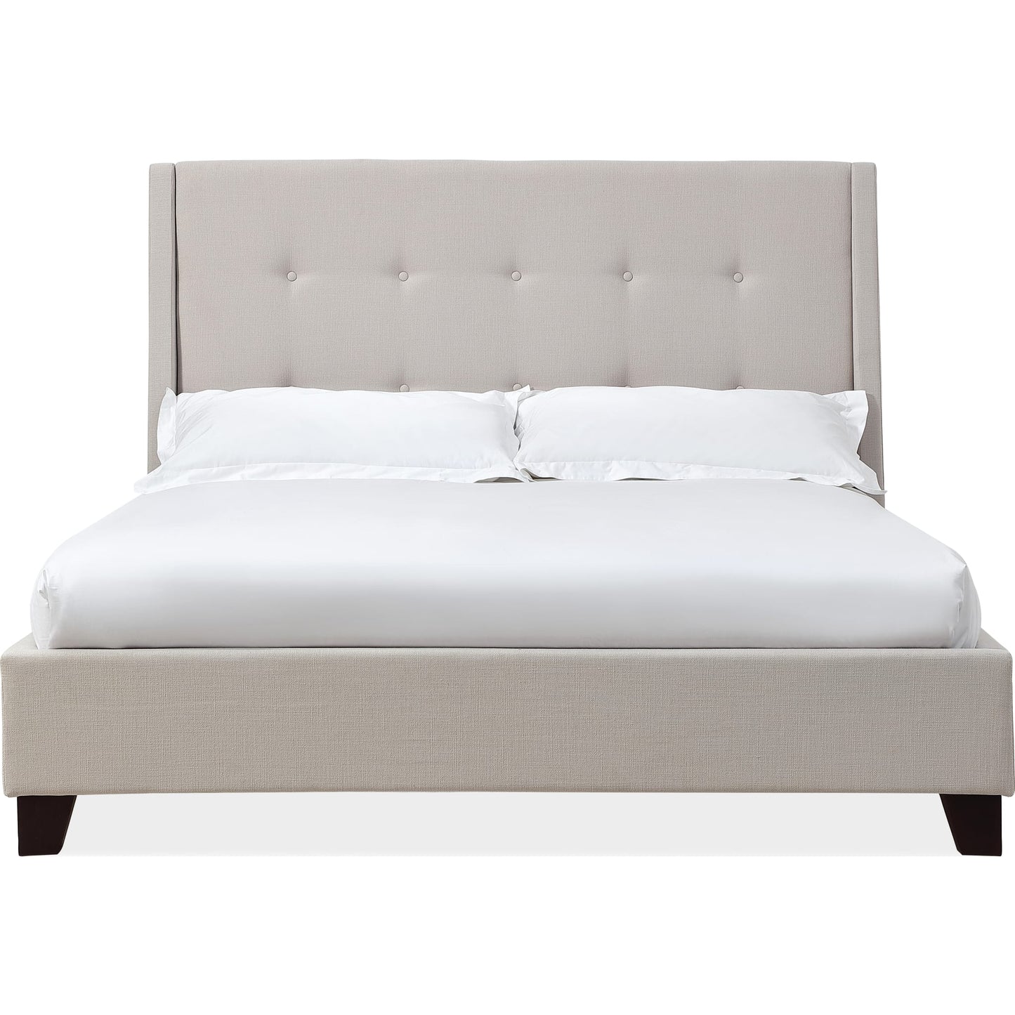 Madera Upholstered Platform Bed in Putty