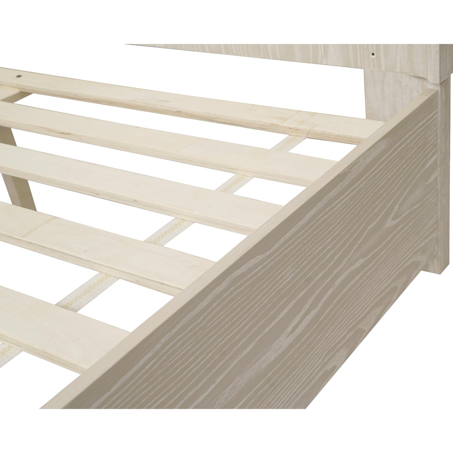 Maxime Two Drawer Footboard Storage Platform Bed In Ash