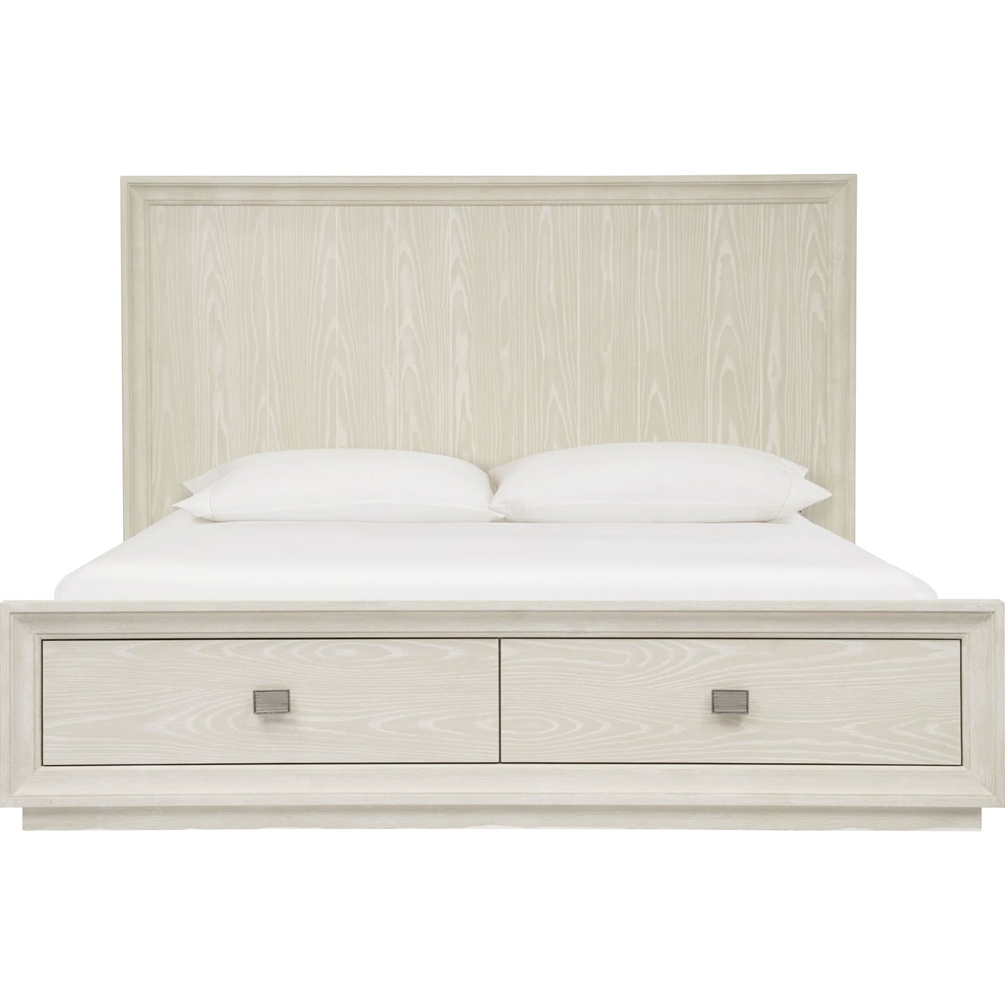 Maxime Two Drawer Footboard Storage Platform Bed In Ash