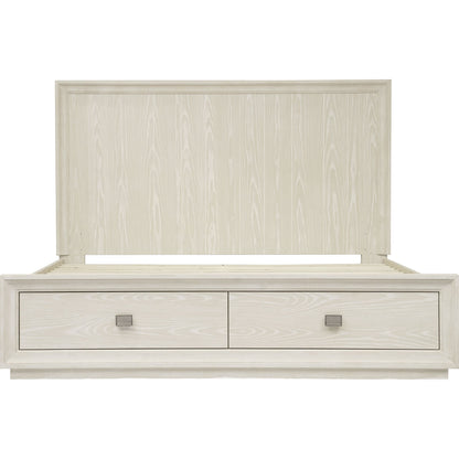 Maxime Two Drawer Footboard Storage Platform Bed In Ash