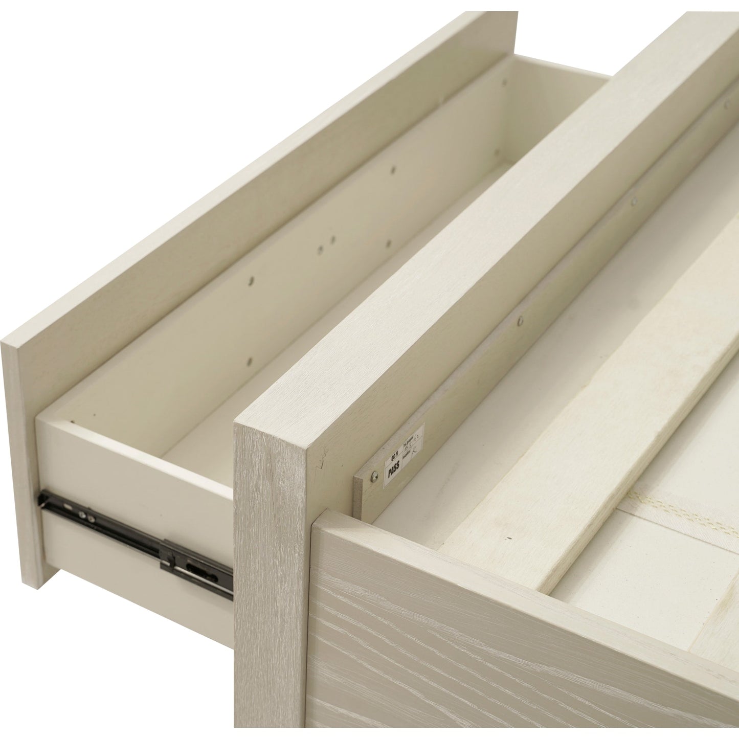 Maxime Two Drawer Footboard Storage Platform Bed In Ash