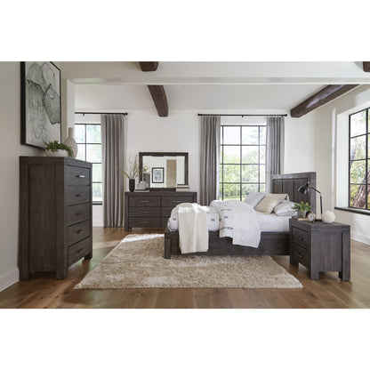 Meadow Solid Wood Footboard Storage Bed in Graphite