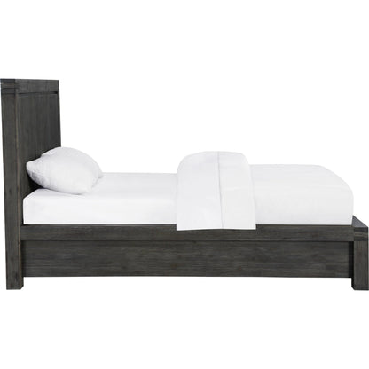 Meadow Solid Wood Footboard Storage Bed in Graphite