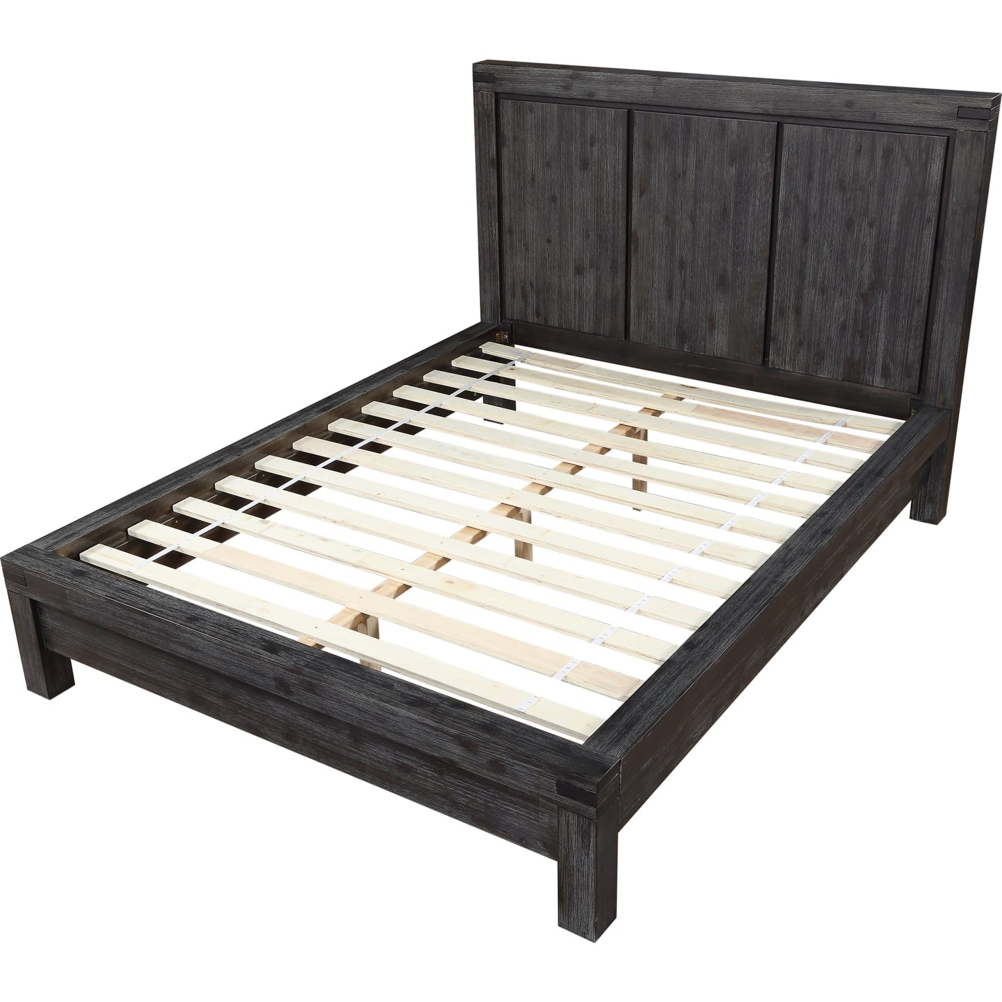 Meadow Solid Wood Platform Bed in Graphite