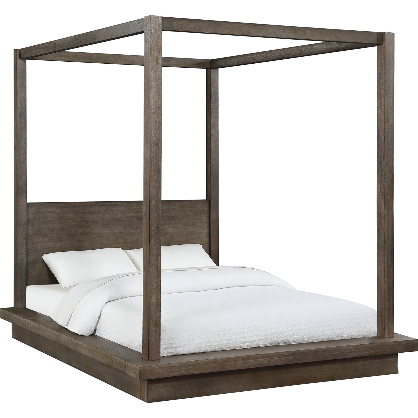 Melbourne Wood Canopy Bed in Dark Pine