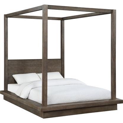 Melbourne Wood Canopy Bed in Dark Pine