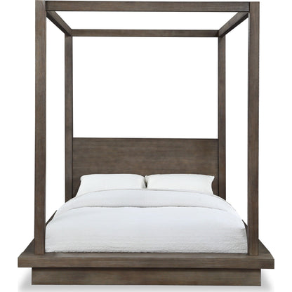 Melbourne Wood Canopy Bed in Dark Pine