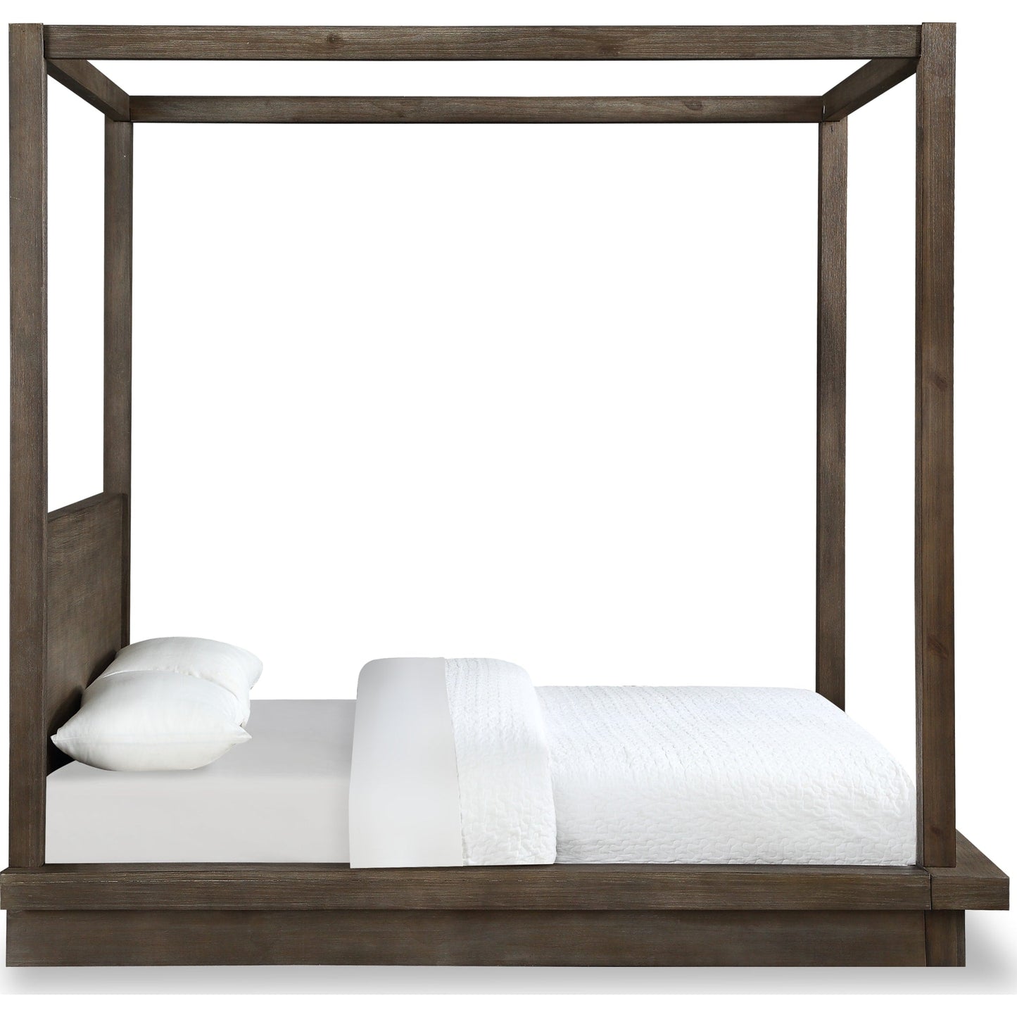 Melbourne Wood Canopy Bed in Dark Pine