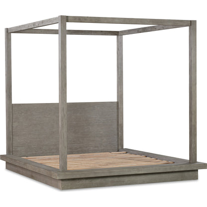 Melbourne Wood Canopy Bed in Mineral