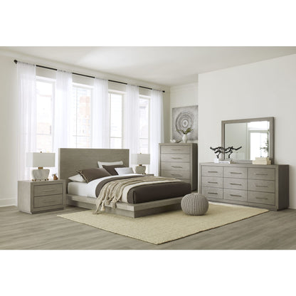Melbourne Wood Platform Bed in Mineral