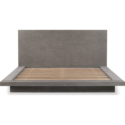 Melbourne Wood Platform Bed in Mineral