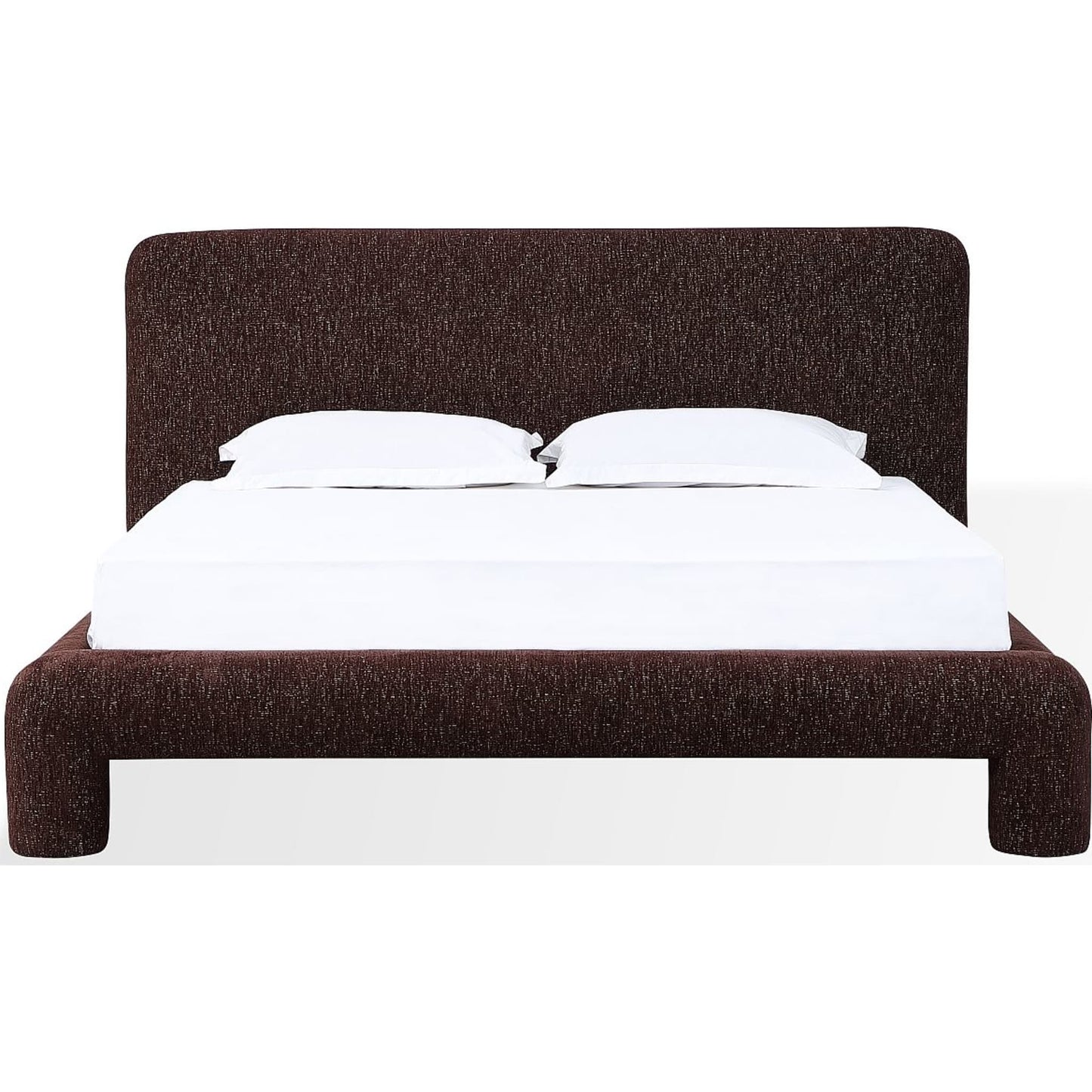 Mocoa Fully Upholstered Platform Bed in Mongoose Chenille