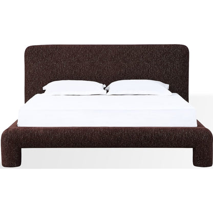 Mocoa Fully Upholstered Platform Bed in Mongoose Chenille