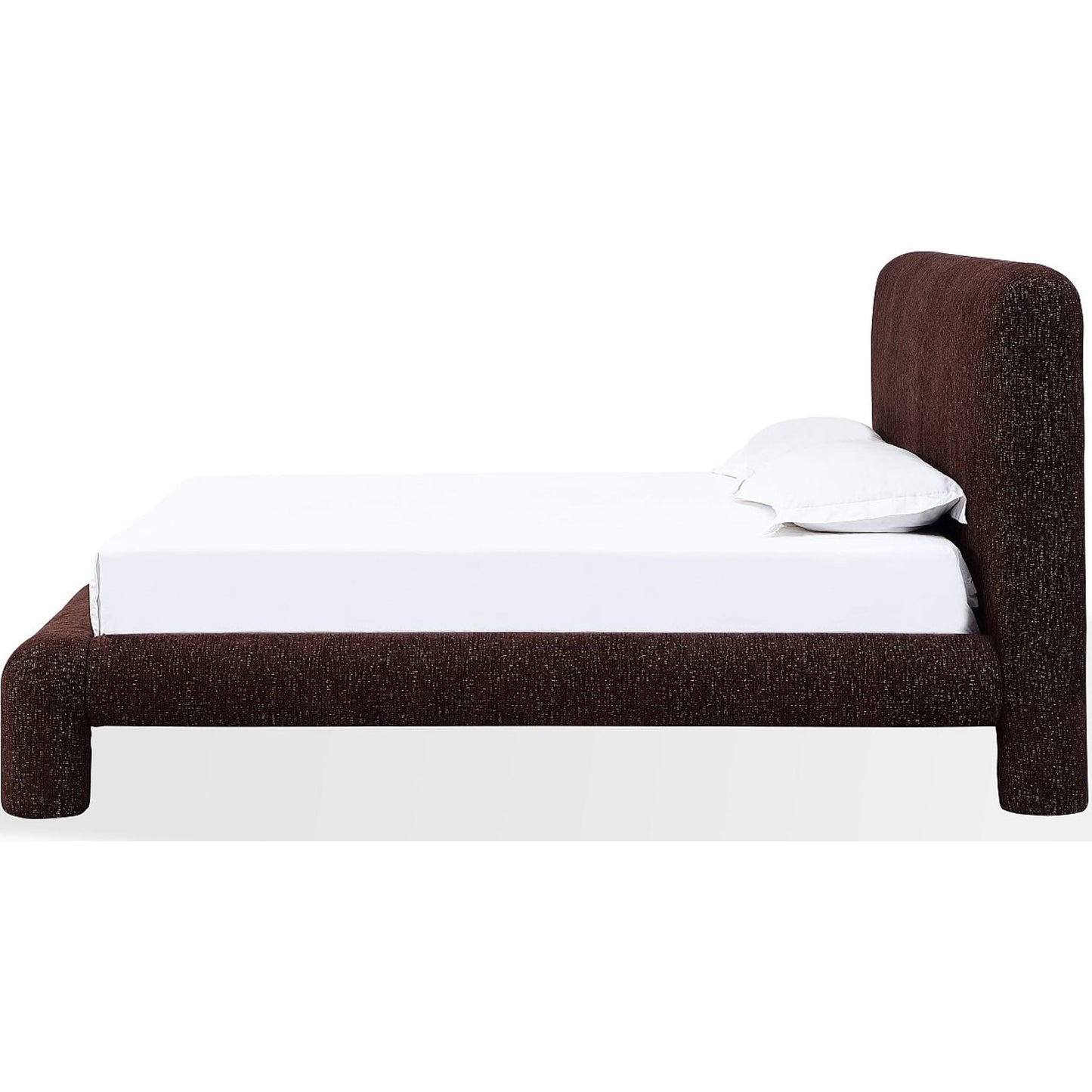 Mocoa Fully Upholstered Platform Bed in Mongoose Chenille