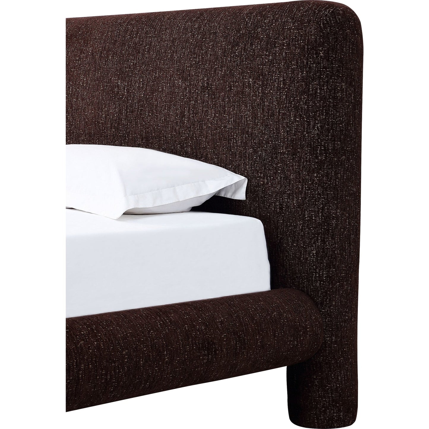 Mocoa Fully Upholstered Platform Bed in Mongoose Chenille