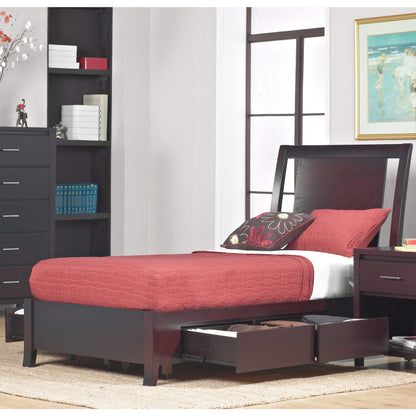 Nevis Low Profile Storage Bed in Espresso