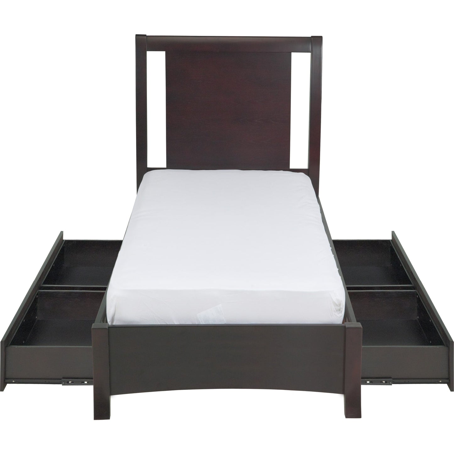 Nevis Low Profile Storage Bed in Espresso