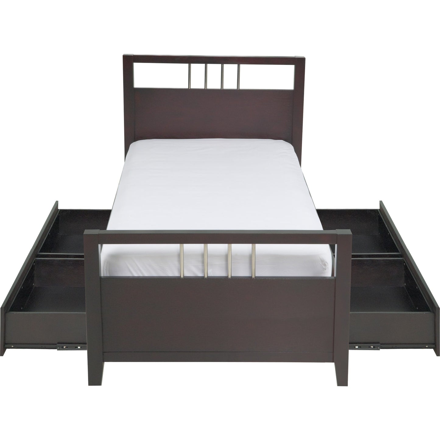Nevis Platform Storage Bed in Espresso