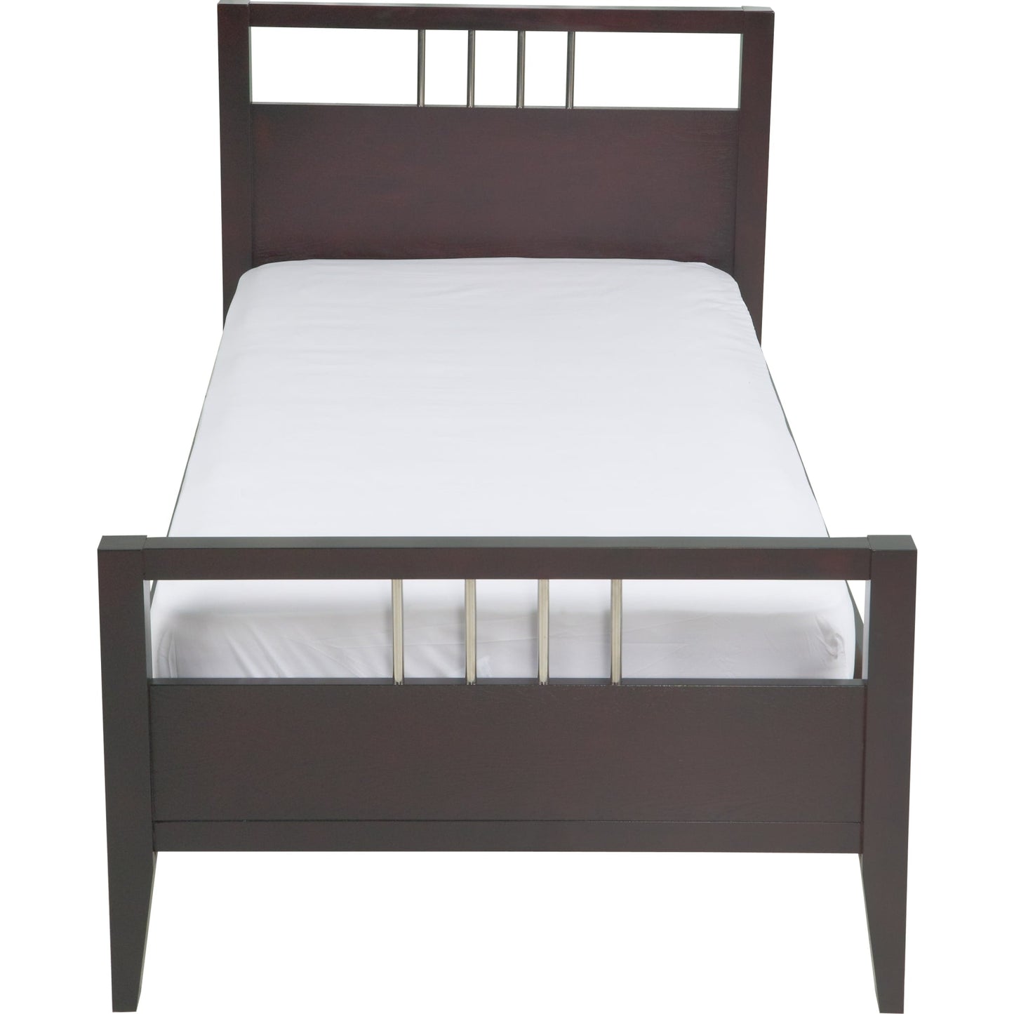 Nevis Wood Platform Bed in Espresso