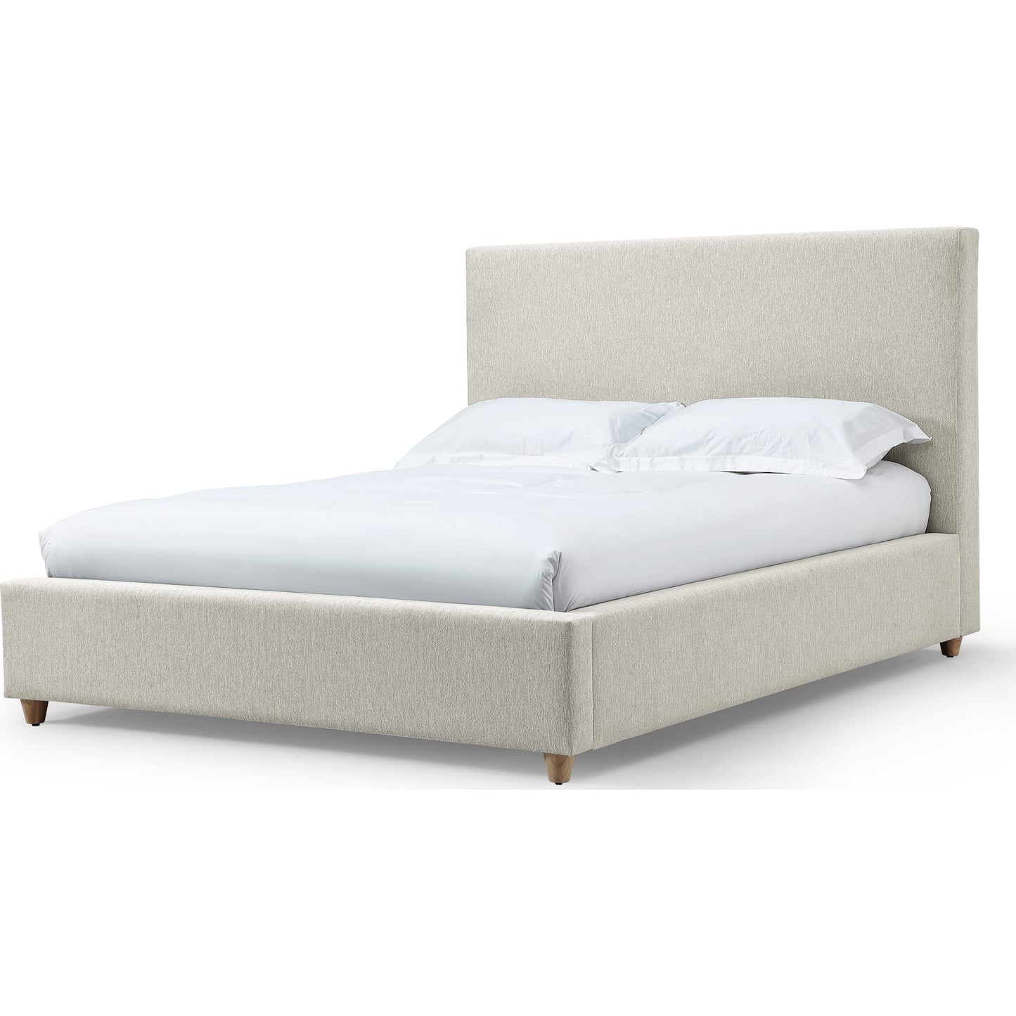 Olivia Upholstered Platform Bed in Ivory (2026)
