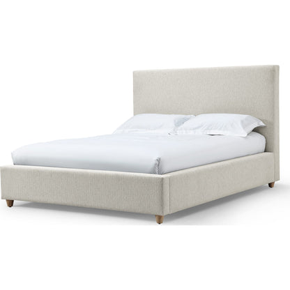 Olivia Upholstered Platform Bed in Ivory (2026)