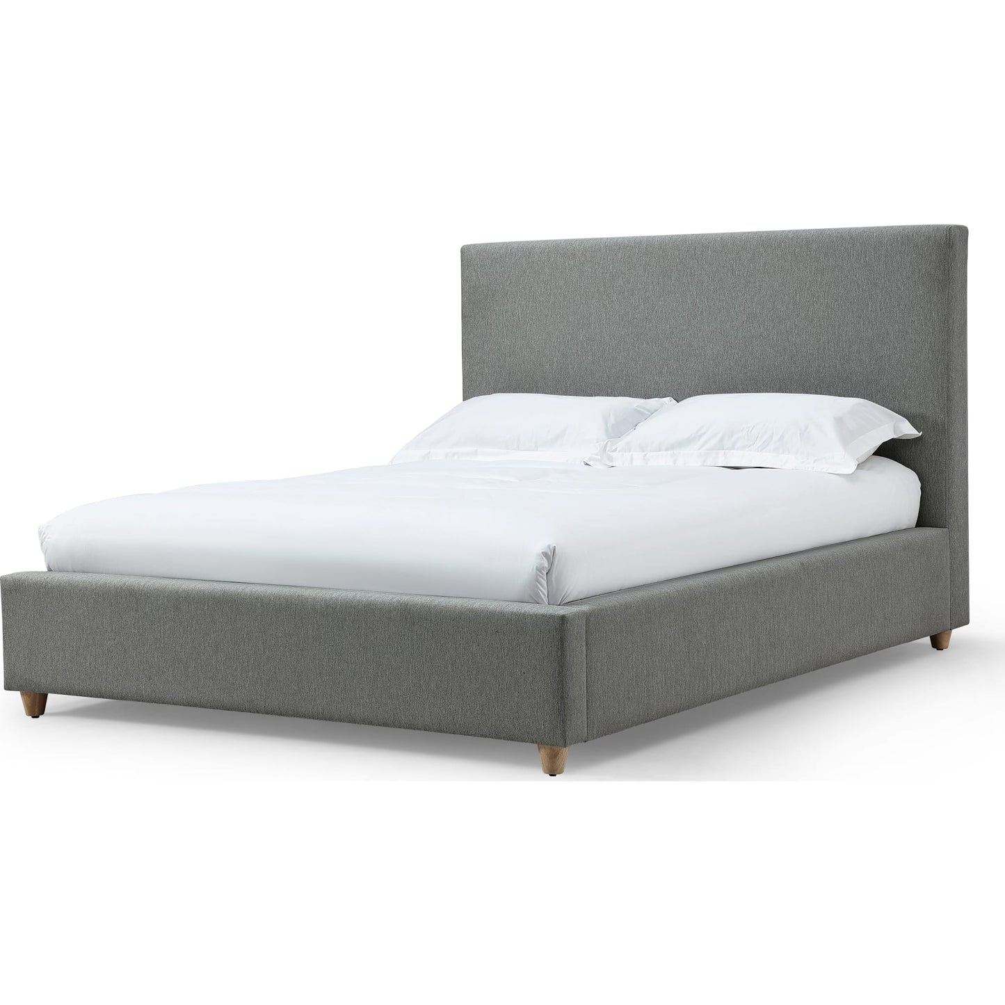 Olivia Upholstered Platform Bed in Pewter (2026)