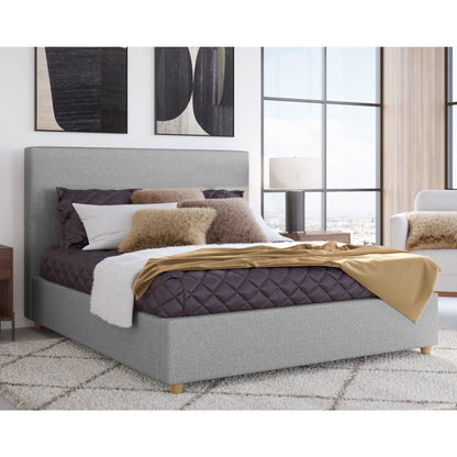 Olivia Upholstered Platform Bed in Pewter (2026)
