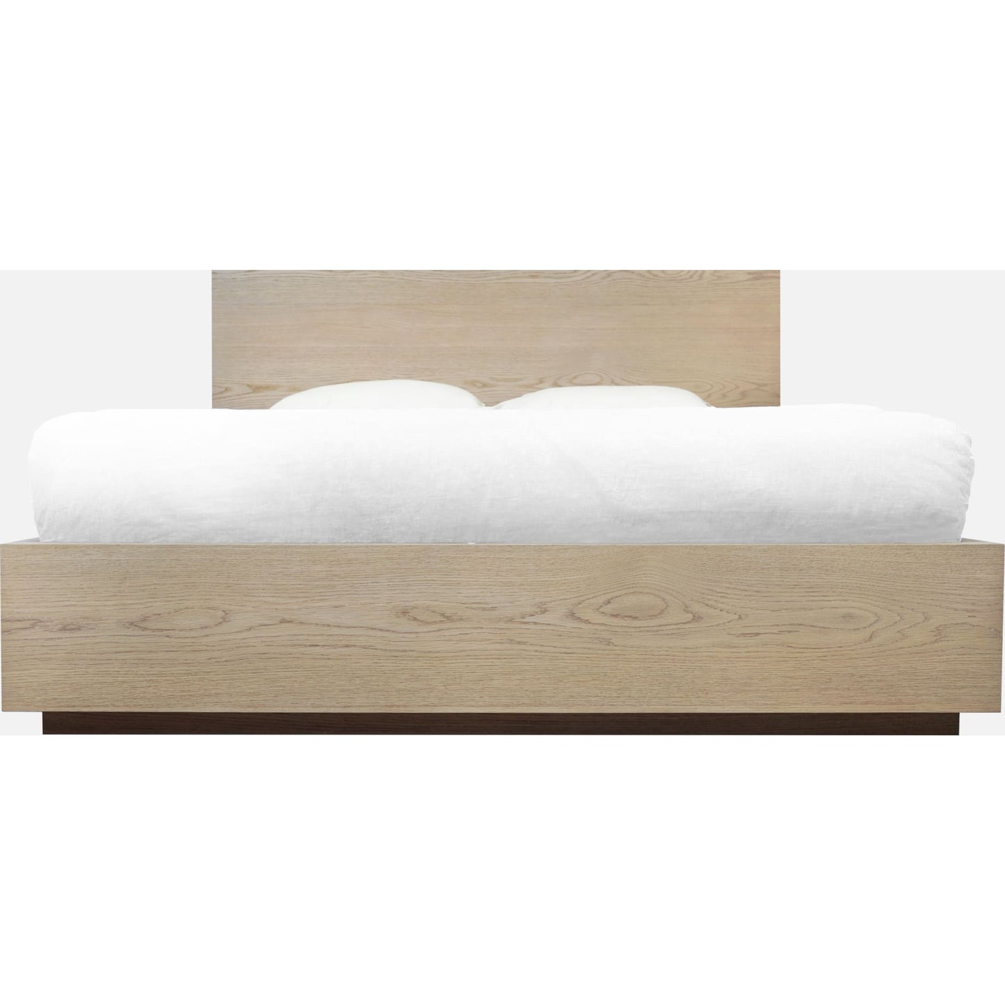 One Coastal Modern Platform Bed in Bisque