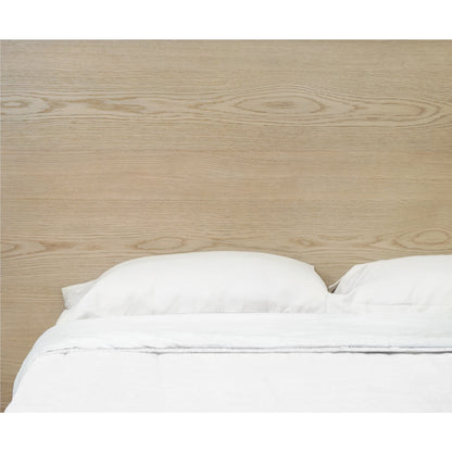 One Coastal Modern Platform Bed in Bisque